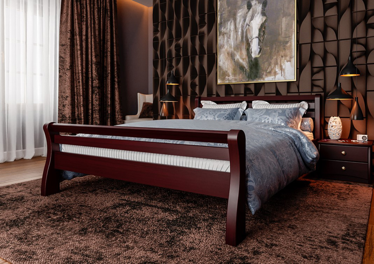 

Кровать РЕТРО ЧДК (140 * 190) Махонь