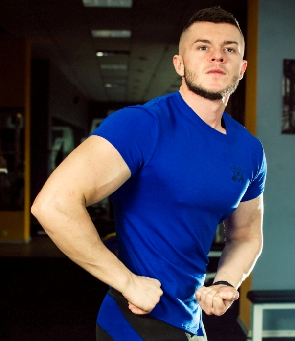 

Футболка fitU Splay S синяя
