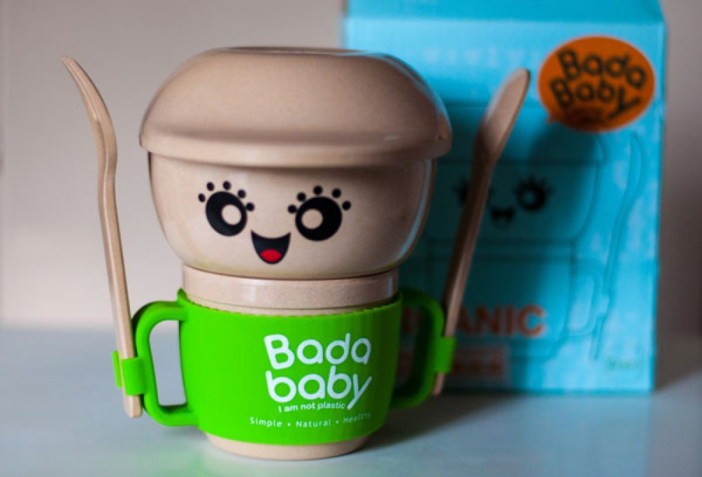 

Набор детской посуды из рисовой шелухи MISA products «Bada Baby» Зелёный (MBB-GR)