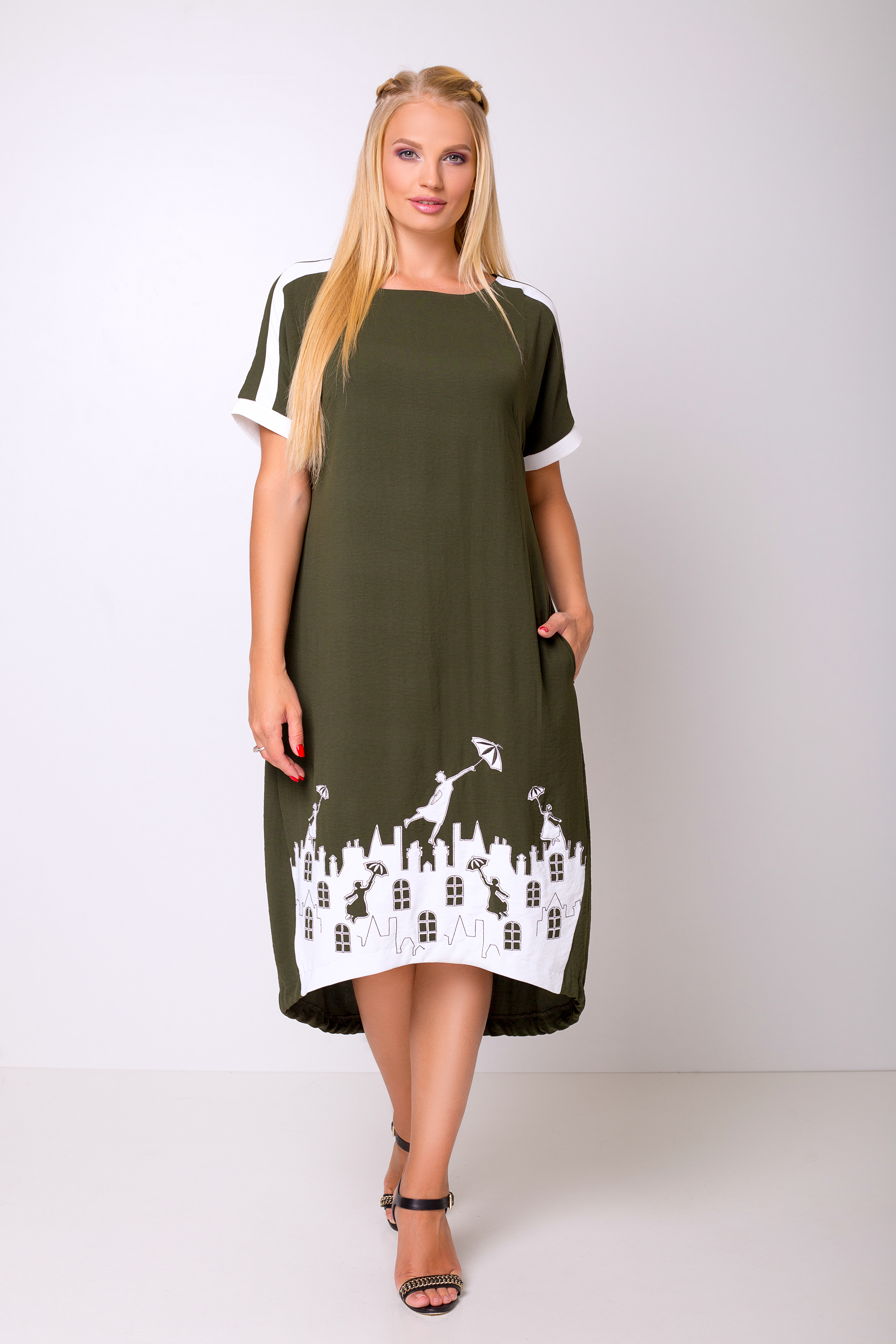 

Платье "Арсения" (хаки) 50, Платье "Арсения" (хаки) 50 (XL)