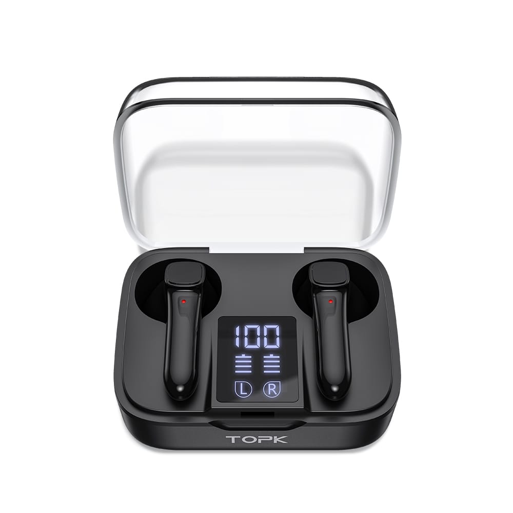 

Беспроводные сенсорные TWS наушники TOPK T20 Black