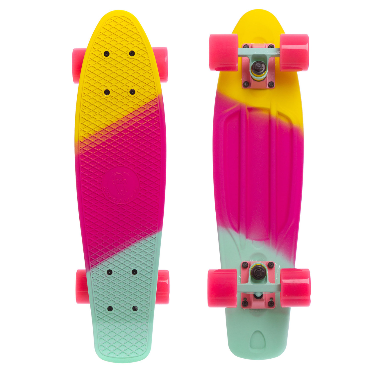

Пенни Борд пластиковый для детей и подростков Оригинал Penny Board 22 дюйма FISH 56 cм Розовый (SK-412-10)
