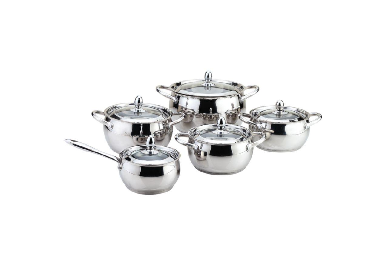 

Набор посуды Maestro нержавеющий 2 х 2 х 3 х 5 х 1,5 л (5 шт) (MR-3509-10) 4161945