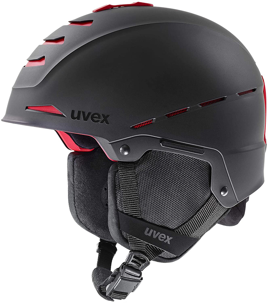 Акція на Шлем горнолыжный Uvex Legend Pro р 59-62 Black-red Mat (4043197328317) від Rozetka UA