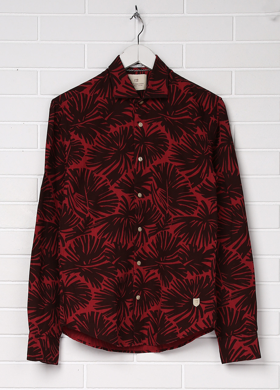

Рубашка мужская Scotch & Soda красно-коричневый S 1602.11.20060