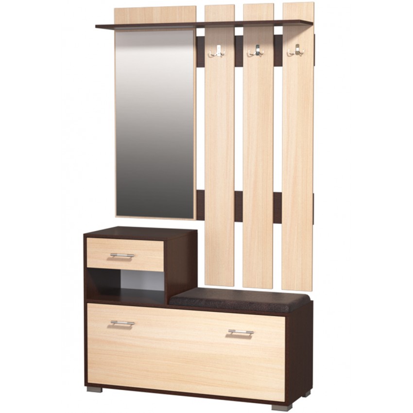 

Прихожая ПМ 25 РТВмебель венге темный дуб молочный