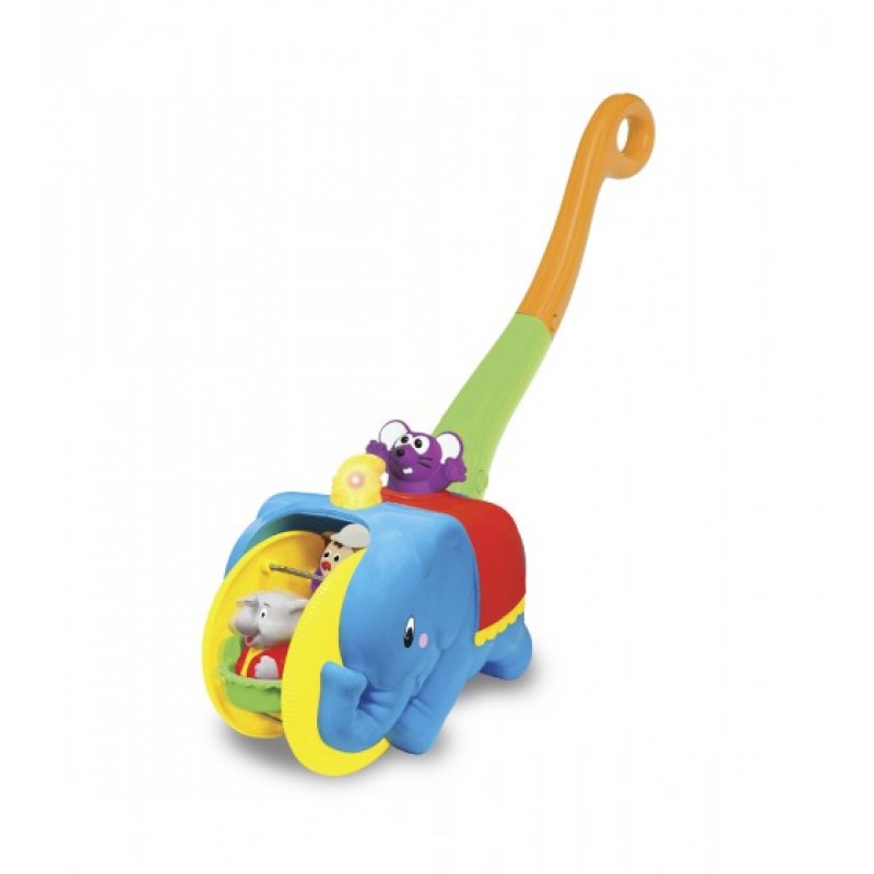 

Игрушка-каталка Kiddieland Слон-циркач украинская озвучка 049759
