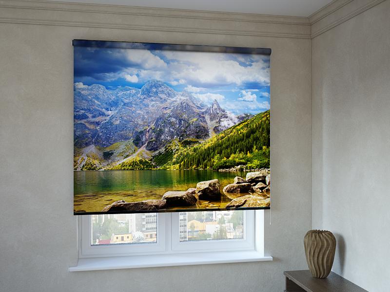 

Рулонные фотошторы Print-Market с фотопечатью горный лес (3322)