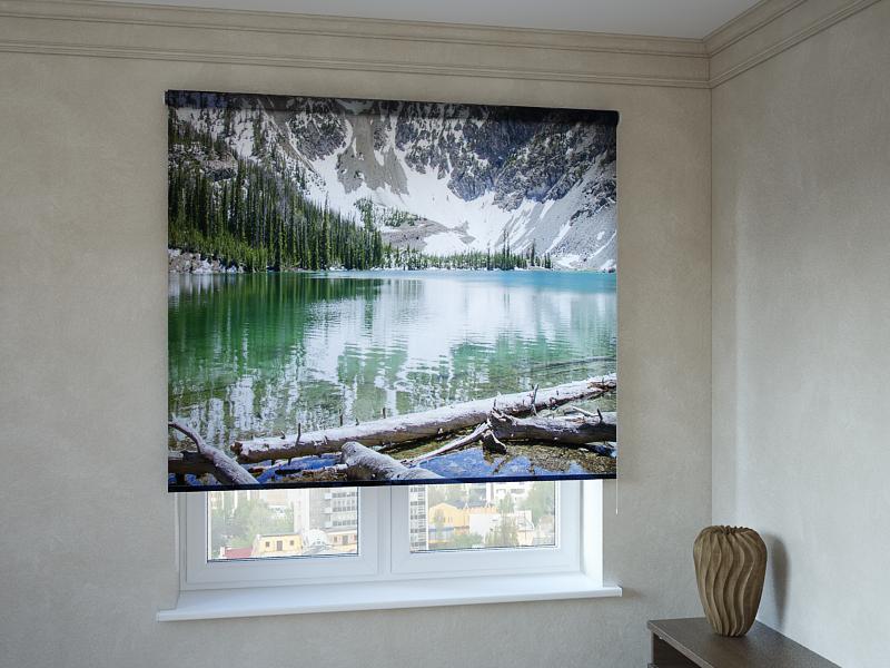 

Рулонные фотошторы Print-Market с фотопечатью залив (3434)