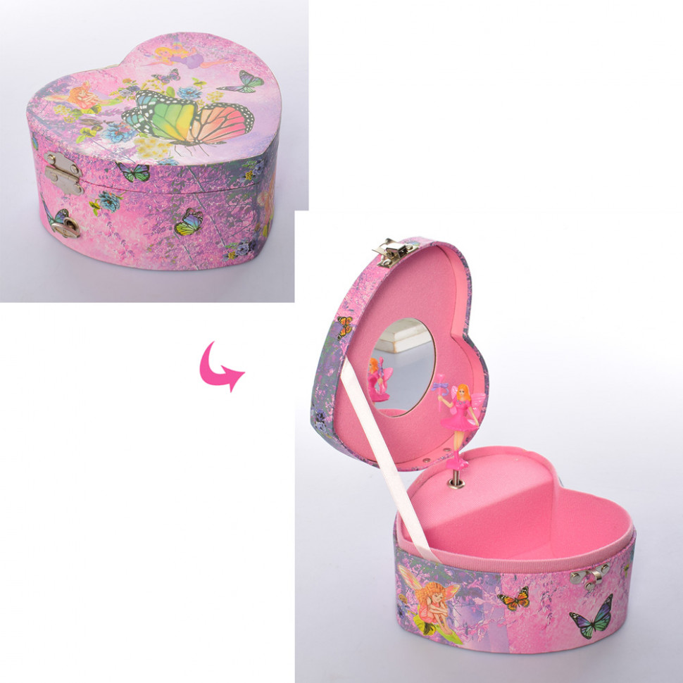 

Музыкальная шкатулка в форме сердца BU-006