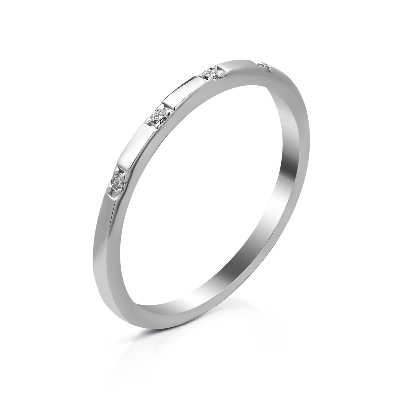 

Серебряное кольцо с бриллиантами 22B-10 мод-4803 р-17.5