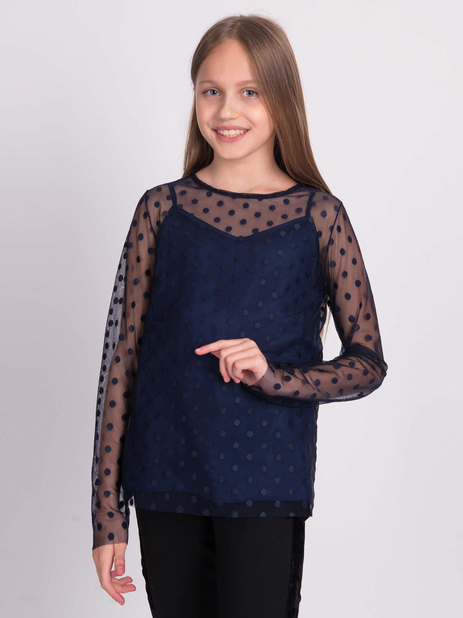 

Блуза ANDRE TAN Kids K40002 110-116 см Пудра