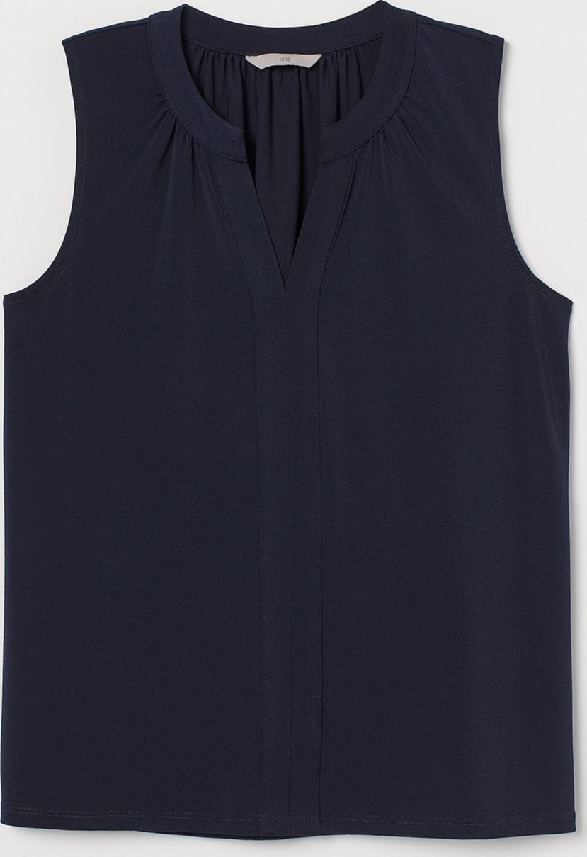 

Блузка H&M 0632307 S Темно-синяя
