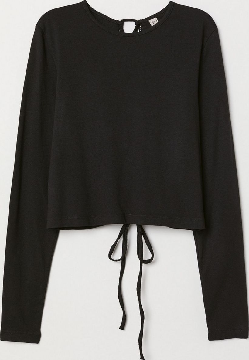 

Лонгслив H&M 0691075 S Черный