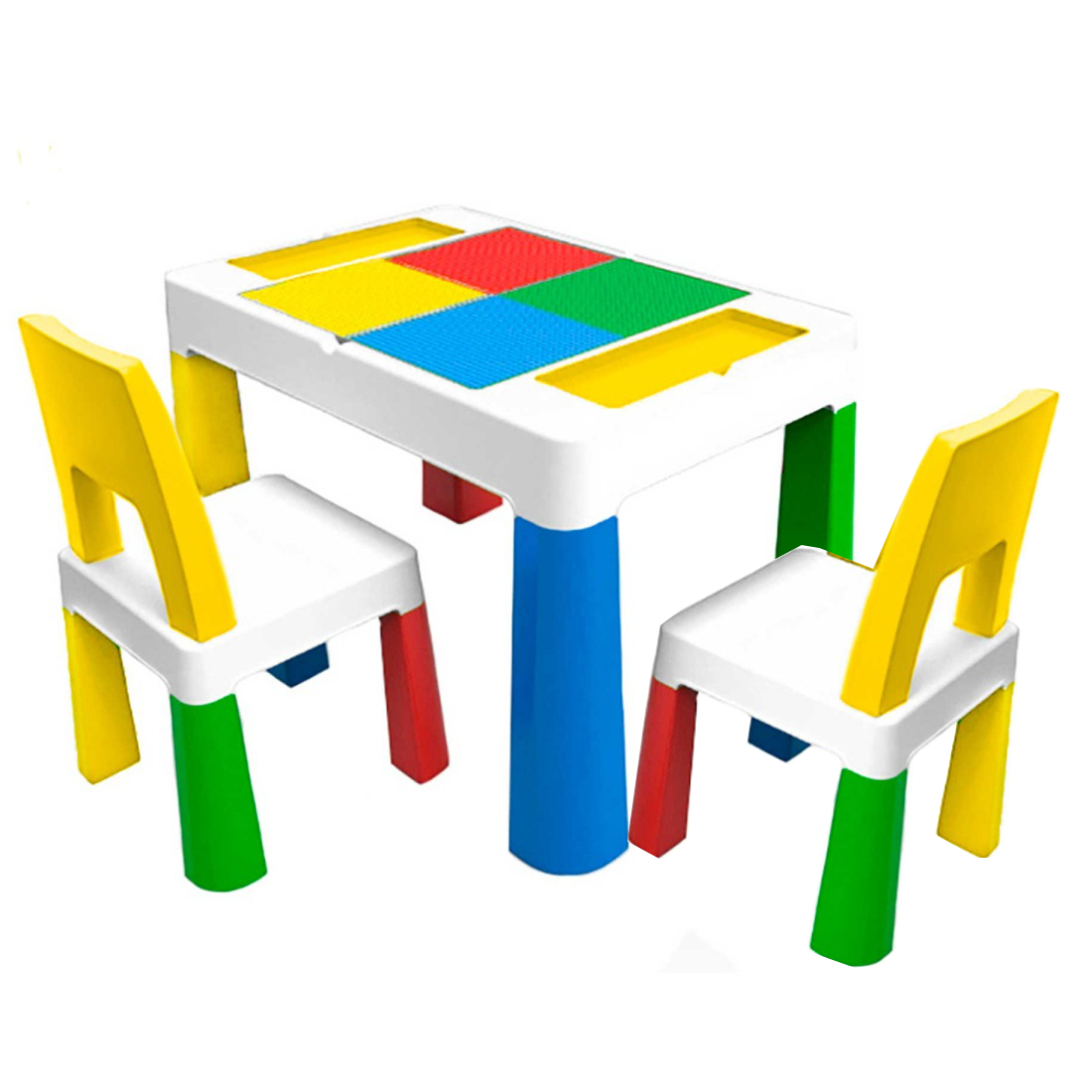 

Набор детской мебели стол и 2 стула Poppet Color Yellow