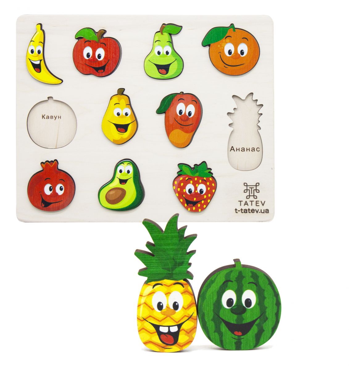 

Пазл-вкладыш Фрукты Tatev (0502) (149305)