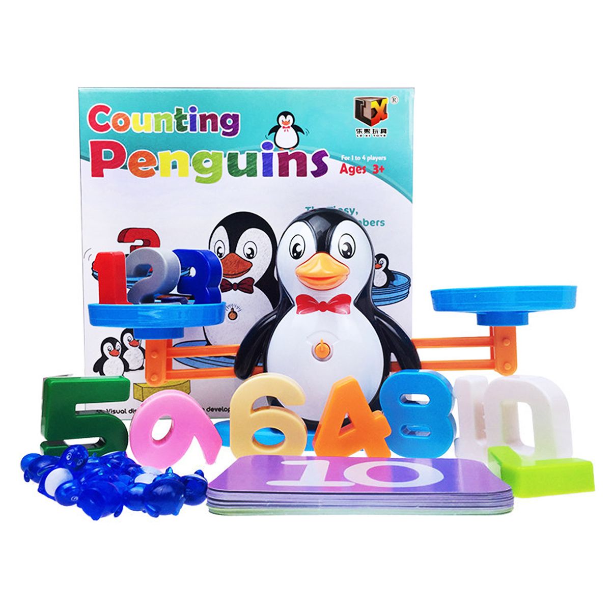 

Игра-балансир Математические весы Пингвин LE XI TOYS (1808-8) (149203)