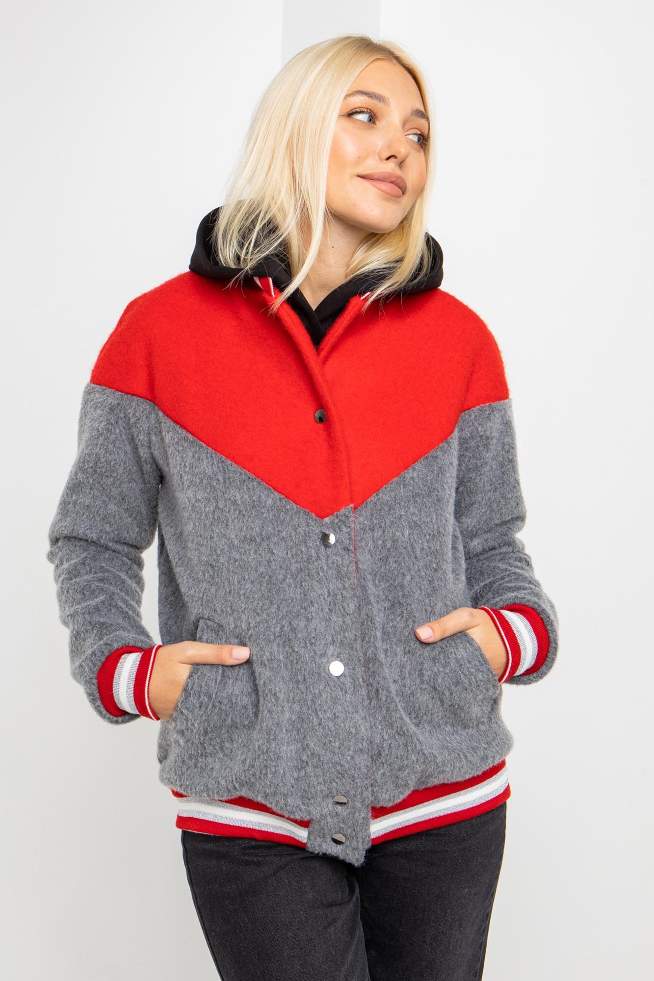

Бомбер Garne PLUM 2XL Серый