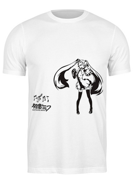 

Футболка GeekLand Вокалоиды Vocaloid Hatsune Miku Хацунэ Мику черно-белая VC 01.04 (FU21VC 01.04/boy-104)