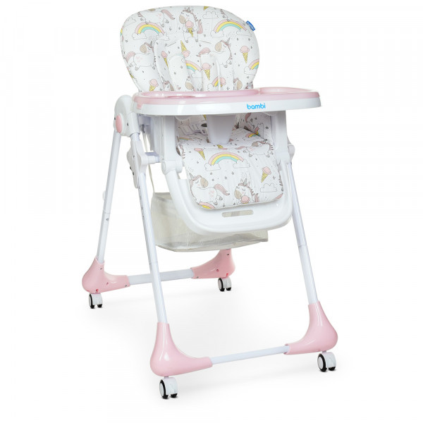 

Стульчик для кормления Bambi M 3233 (unicorn pink)