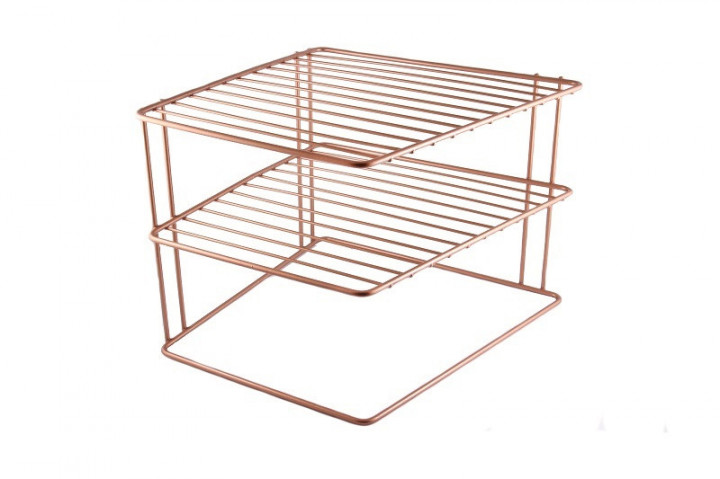 

Полка угловая 25*25*19см COPPER Metaltex, медный (362402)