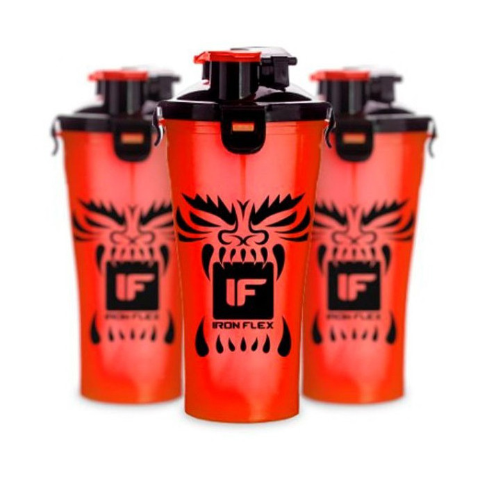 

Шейкер для спортивного питания IronFlex Shaker Hydra Cup Drakon (828 ml) red