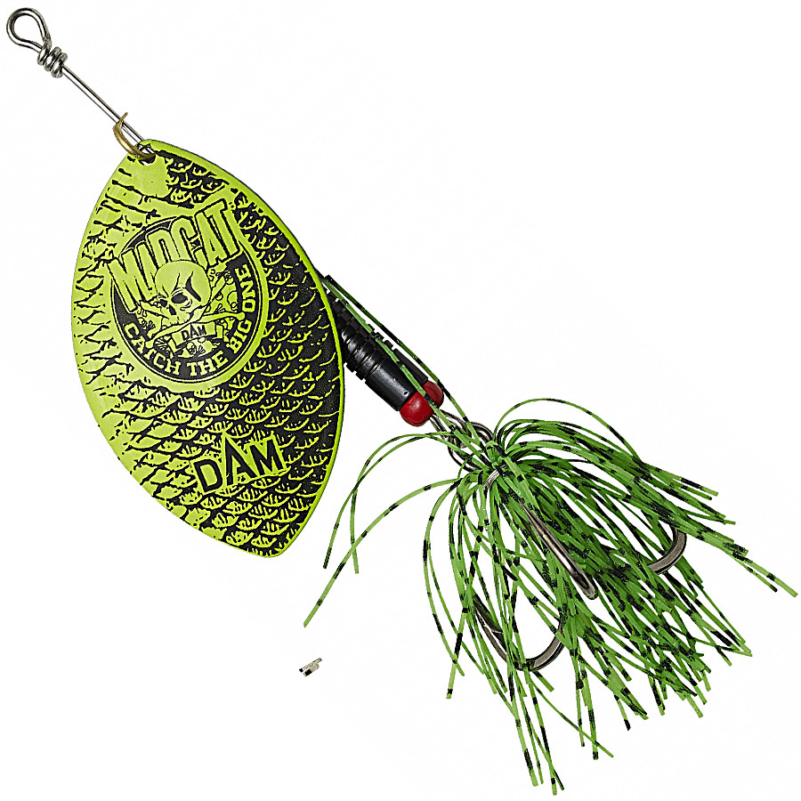 

Блесна на сома DAM Madcat Big Blade Spinner 55 г тройник № 3/0 Fluo Green