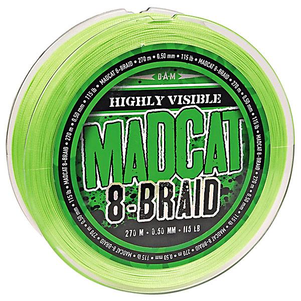 

Шнур DAM Madcat 8-Braid 270 м 0.50 мм 52.2 кг/115 lb Зеленый