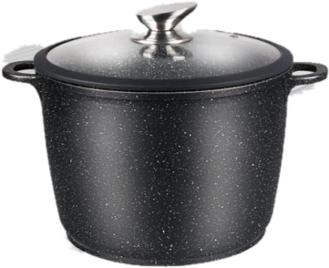 

Алюминиевая кастрюля Zurrichberg мраморное покрытие 7,6 л ZBP-7104 Black