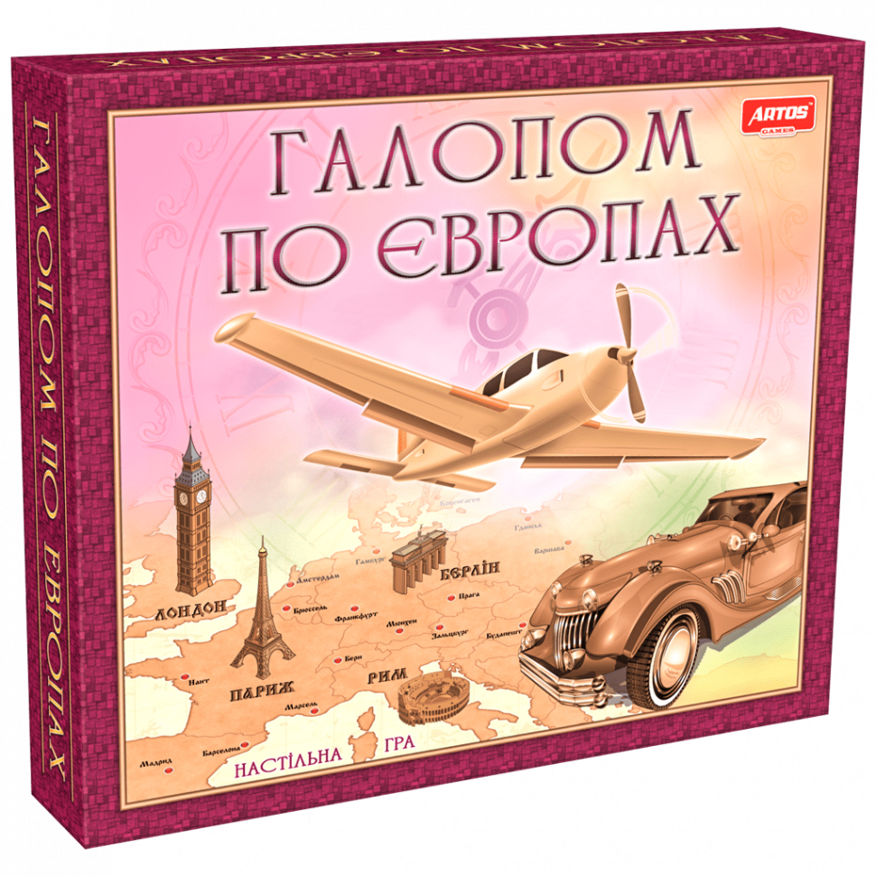 

Настольная игра Artos Games "Галопом по Европам" укр 0840