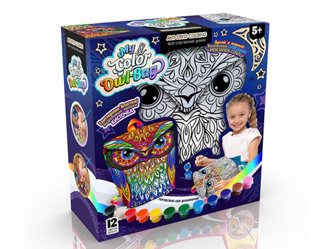 

Креативна творчість Danko Toys "My Color Owl-Bag" рюкзачок-сова укр COWL-01-01U