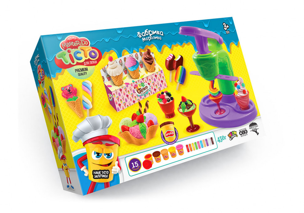 

Тесто для лепки Danko Toys "Master Do" Фабрика мороженого TMD-06-01
