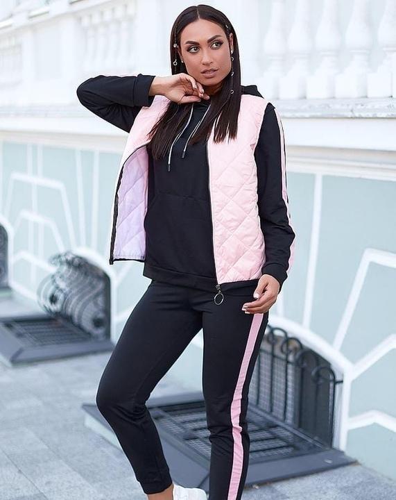 

Костюм тройка G&M k-72005 - Размер цвет пудра/черный, Костюм тройка G&M k-72005 48-50 Размер цвет пудра/черный