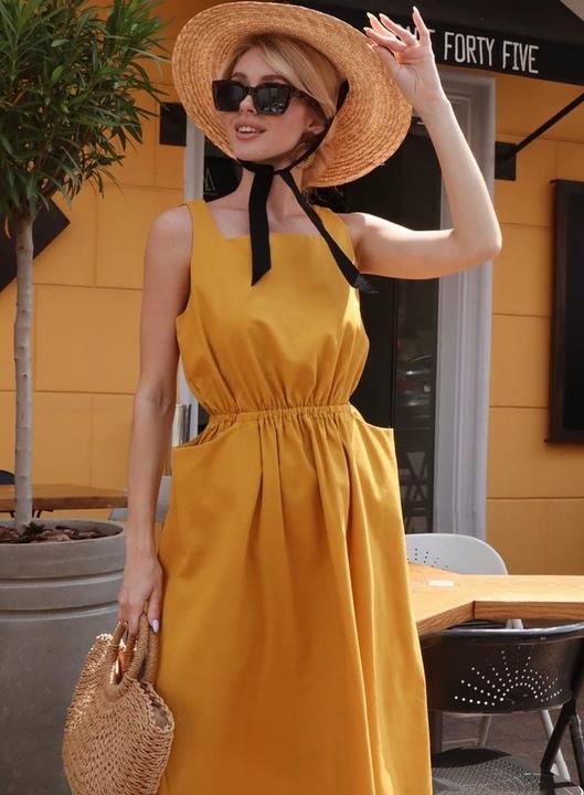 

Платье G&M k-69291 46-48 Размер цвет горчица