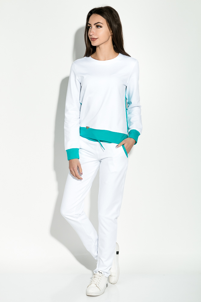 

Костюм женский со змейкой на спине 70PD5032 (Бело-бирюзовый) T&M XS Размер цвет Бело-бирюзовый