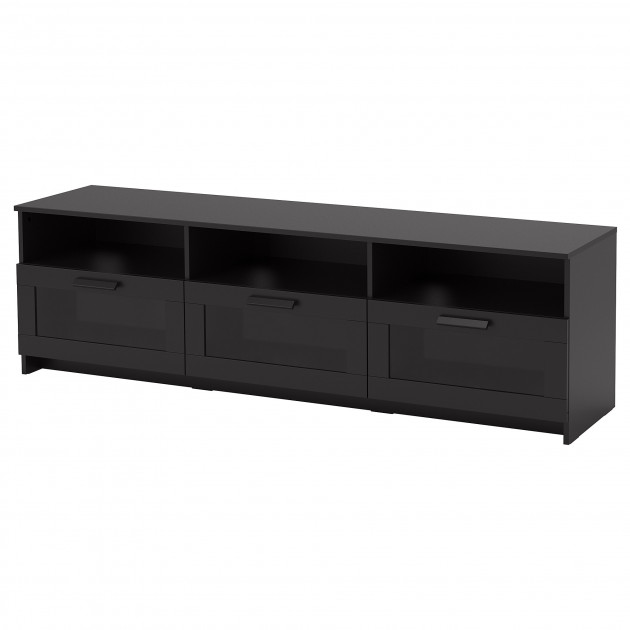 

Тумба под телевизор IKEA (ИКЕА) BRIMNES 180x41x53 см Черная 704.098.73