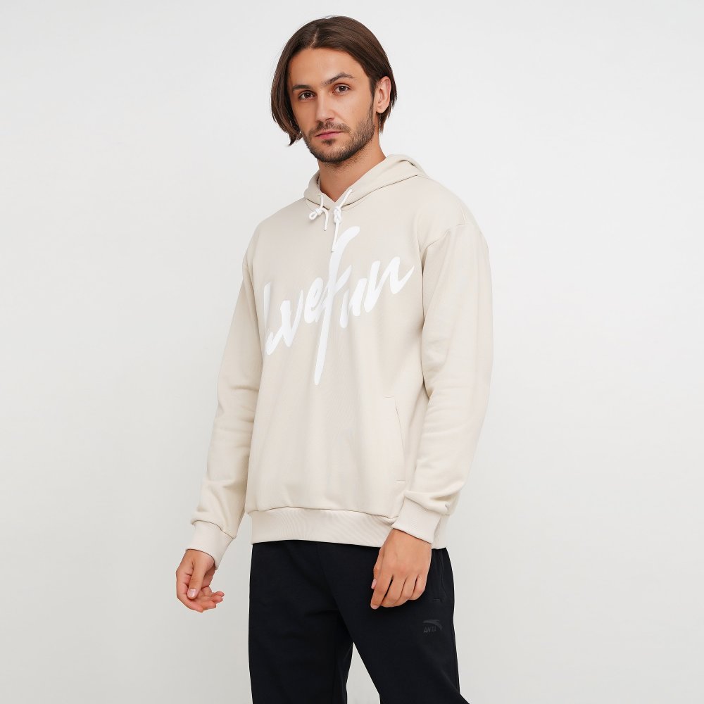 

Мужское худи Anta Sweat Hoodie Бежевый 48 (ant852031701-1)