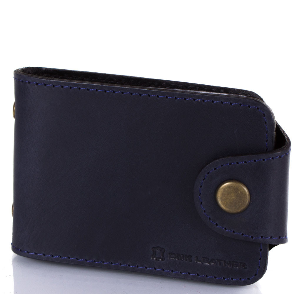 

Мужская кожаная визитница (DNK-Cards-Hcol-K) DNK Leather 10х7х1,5 см Синий 000140927