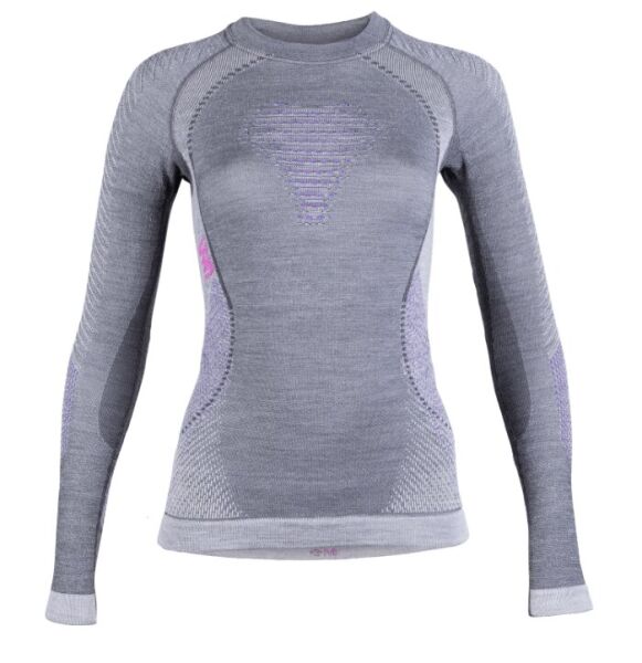 

Термофутболка UYN ( U100025 ) FUSYON UW SHIRT LG_SL 2021 L/XL Anthracite/Purple/Pink