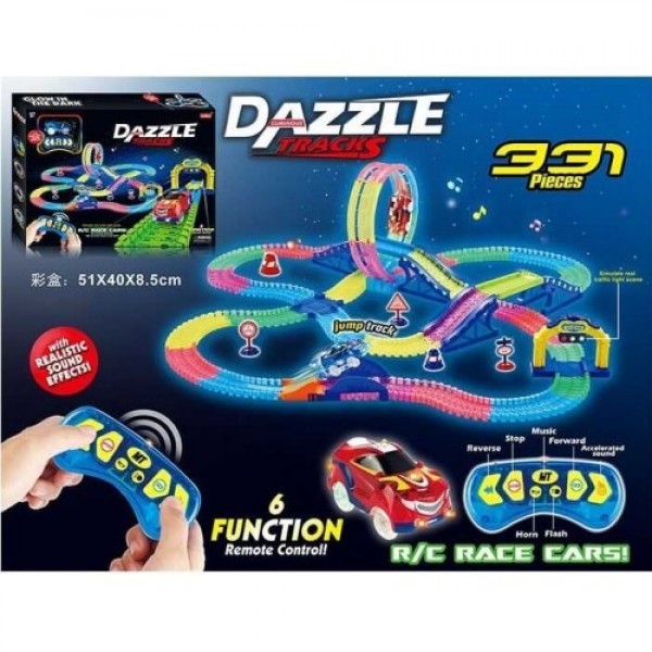 

Автотрек Dazzle Tracks 158 с пультом управления (331 деталь)
