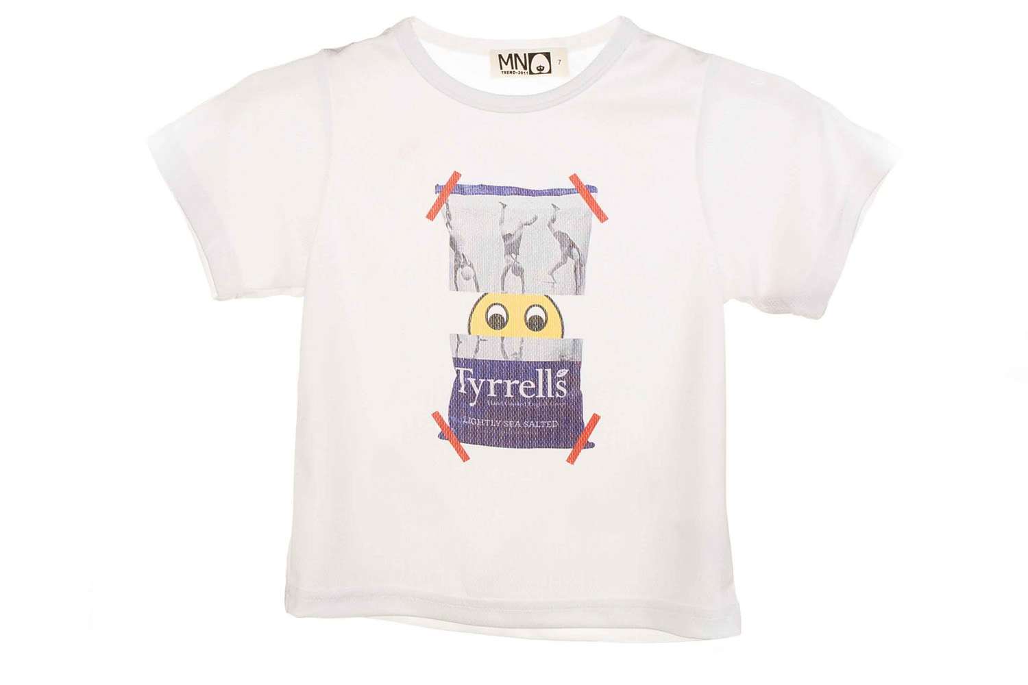 

Футболка принт смайл Manan белый рост 100-110