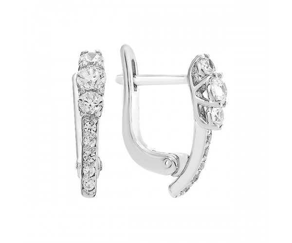 

Серьги серебряные дорожка с фианитами СВ1436.6