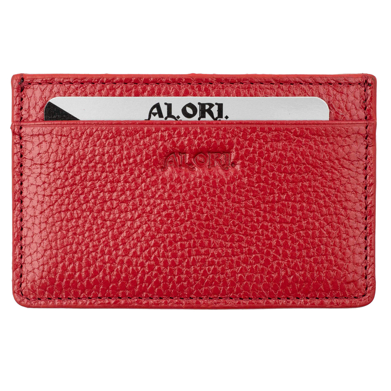 

Картхолдер ALORI из натуральной кожи флотар красный (DO-03-0 Red)