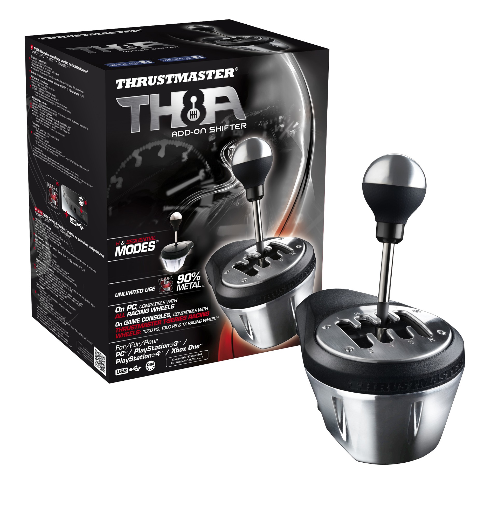 

Коробка переключения передач Thrustmaster TH8A (PC/PS3/PS4/XONE) Черный/Металлик