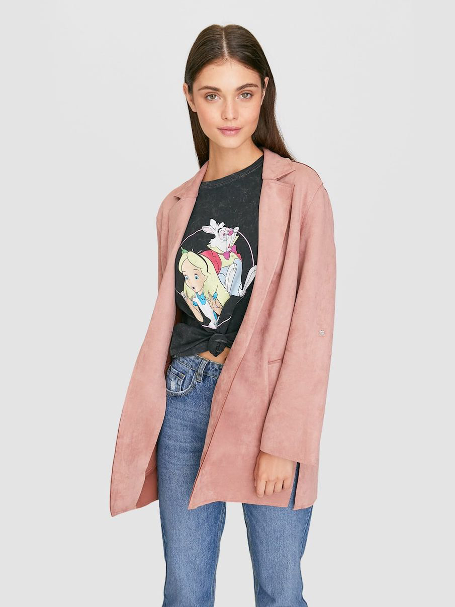 

Тренч Stradivarius 1814/120/148 S Пудровый с розовым