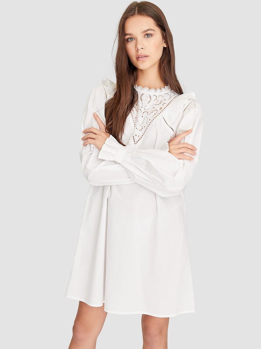 

Платье Stradivarius 6268/543/003 S Белое (06268543003023_ZP06268543003023)