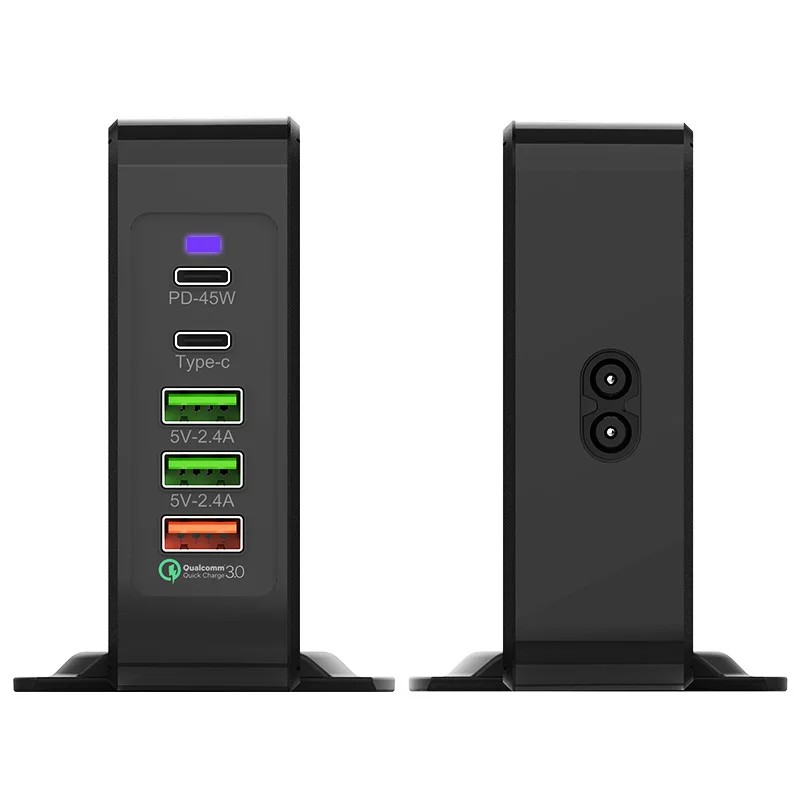 

Стационарное зарядное устройство PowerStation PD-75W QC 3.0 Wireless USB Charger Black