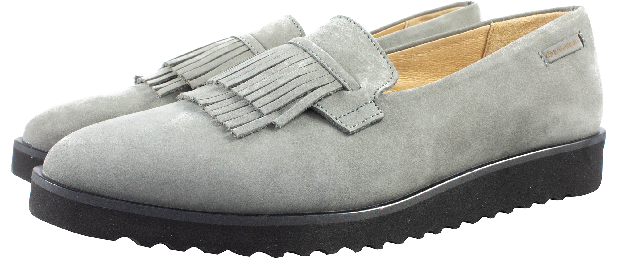 

Лоферы Kasandra серые натуральный нубук производство Украина Kas463Ngrey - размер 41 (27 см)