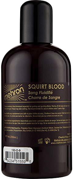 

Кровь искусственная для брызг Mehron Squirt Blood Темная венозная 266 мл (150-D-9)
