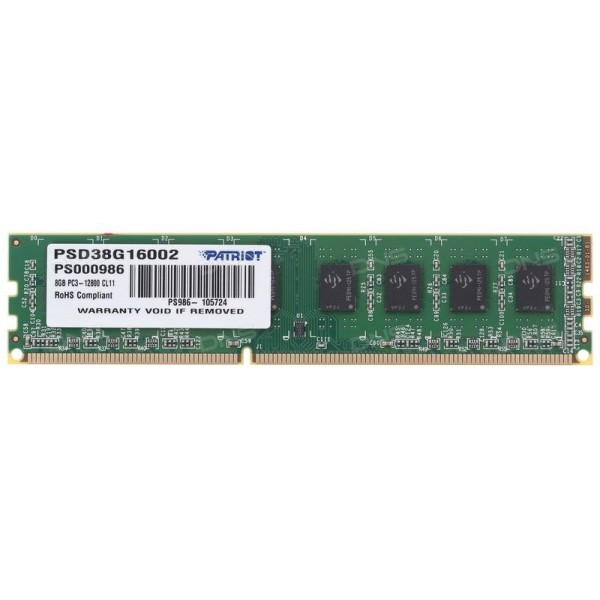 

DDR3 8GB/1600 Patriot Signature Line (PSD38G16002)